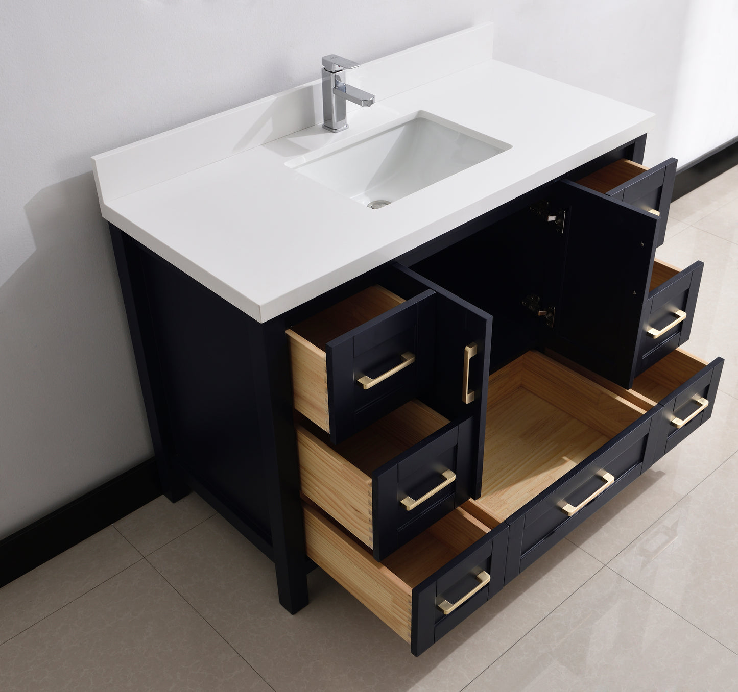 Serenity 48" Solid Wood Classic Bathroom Vanity