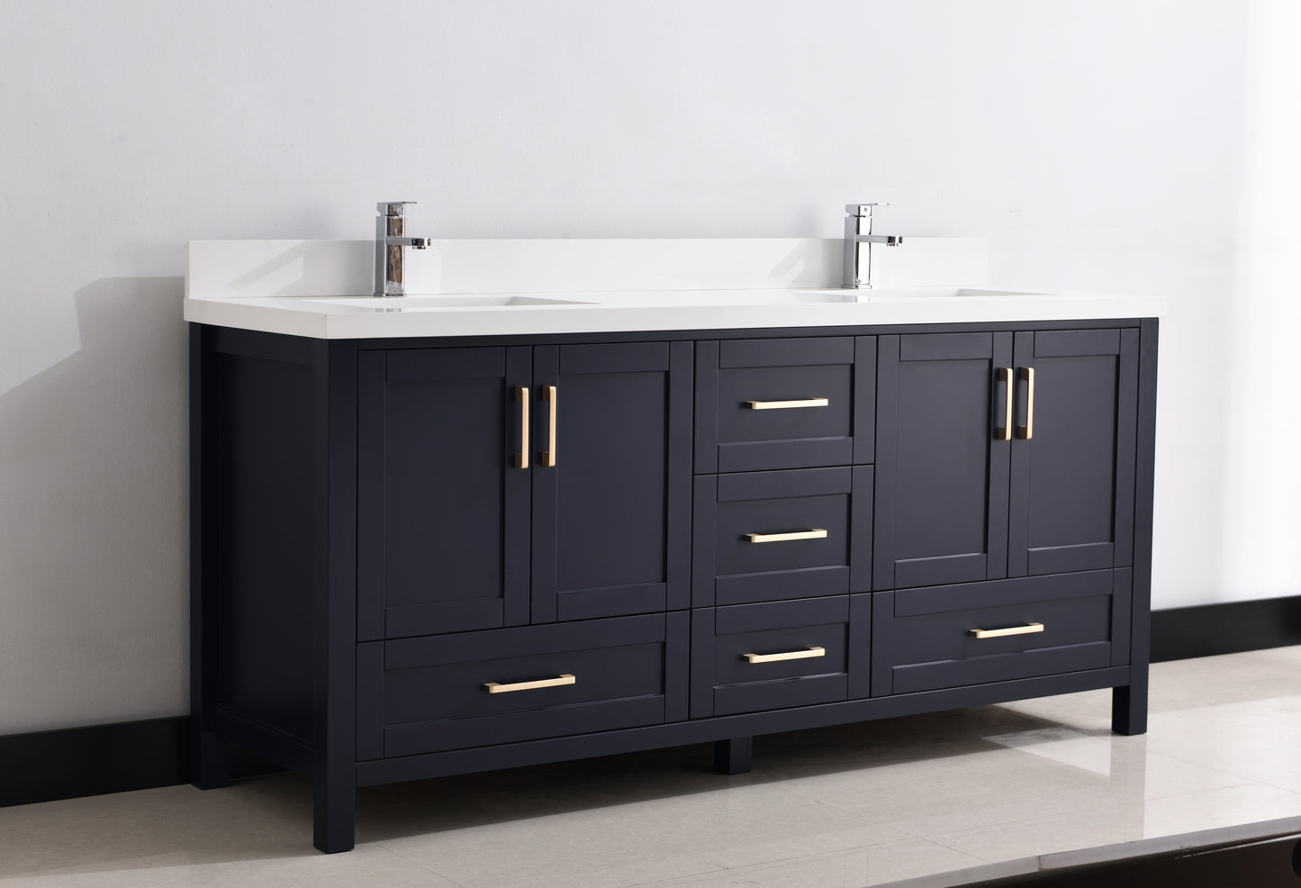 Serenity 72" Solid Wood Classic Bathroom Vanity