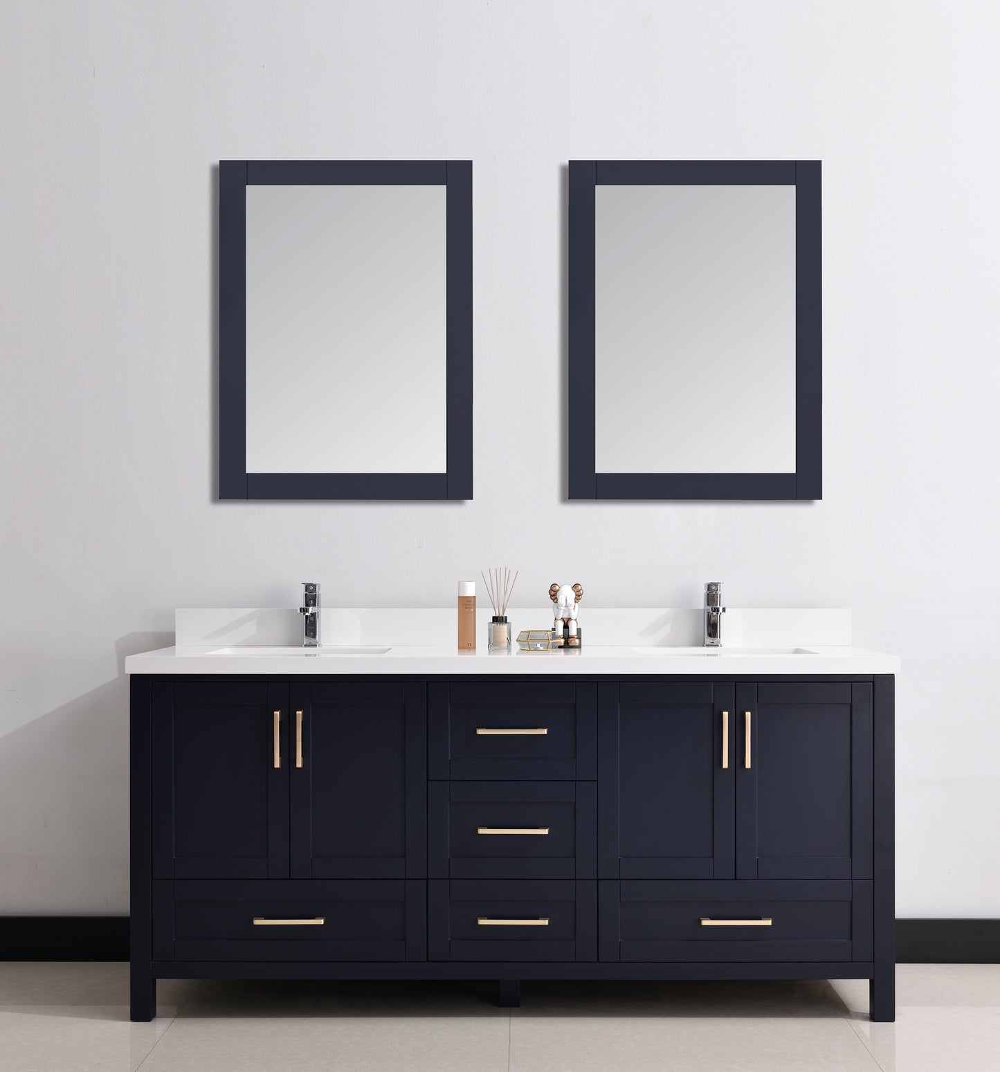 Serenity 72" Solid Wood Classic Bathroom Vanity