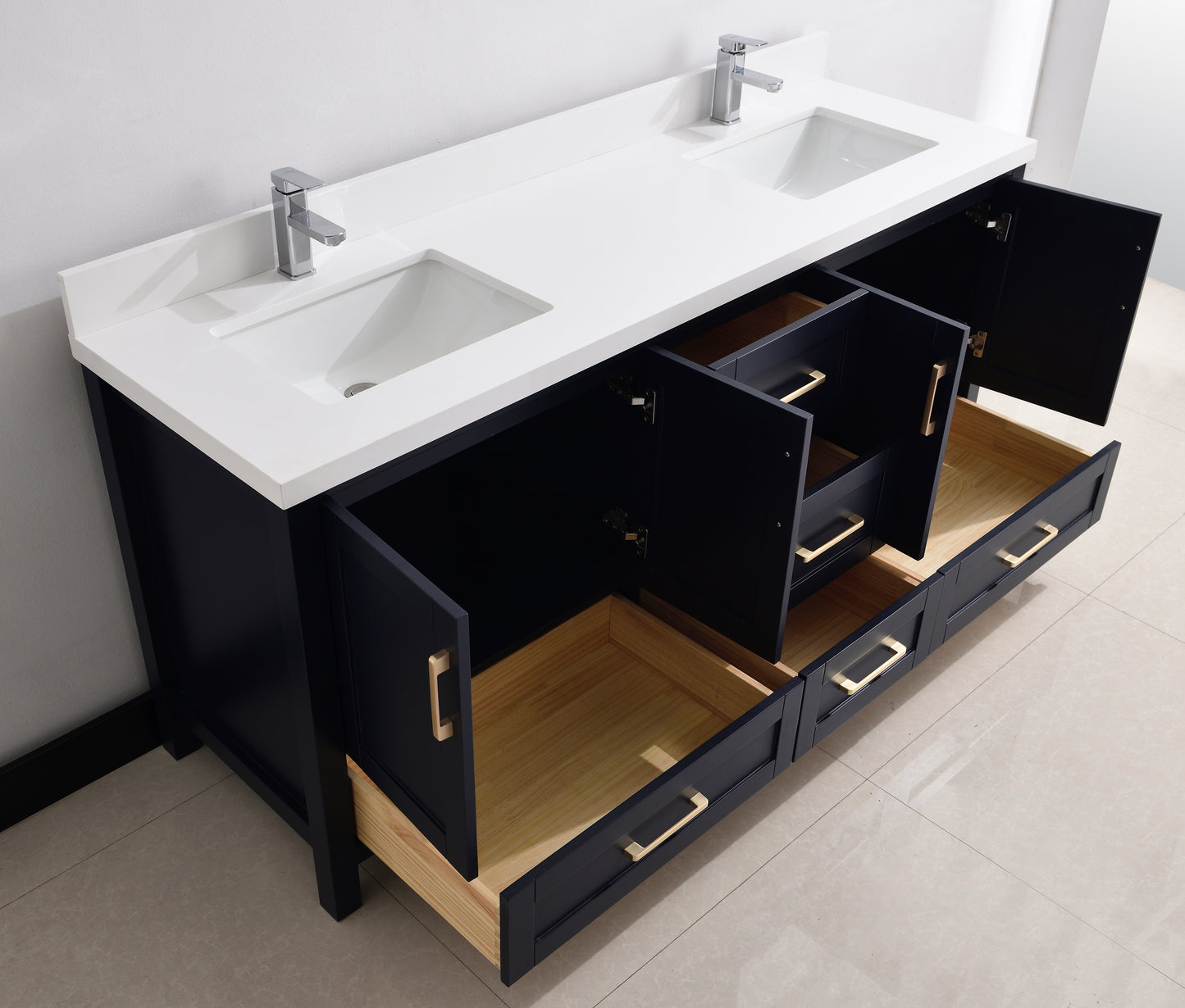 Serenity 72" Solid Wood Classic Bathroom Vanity