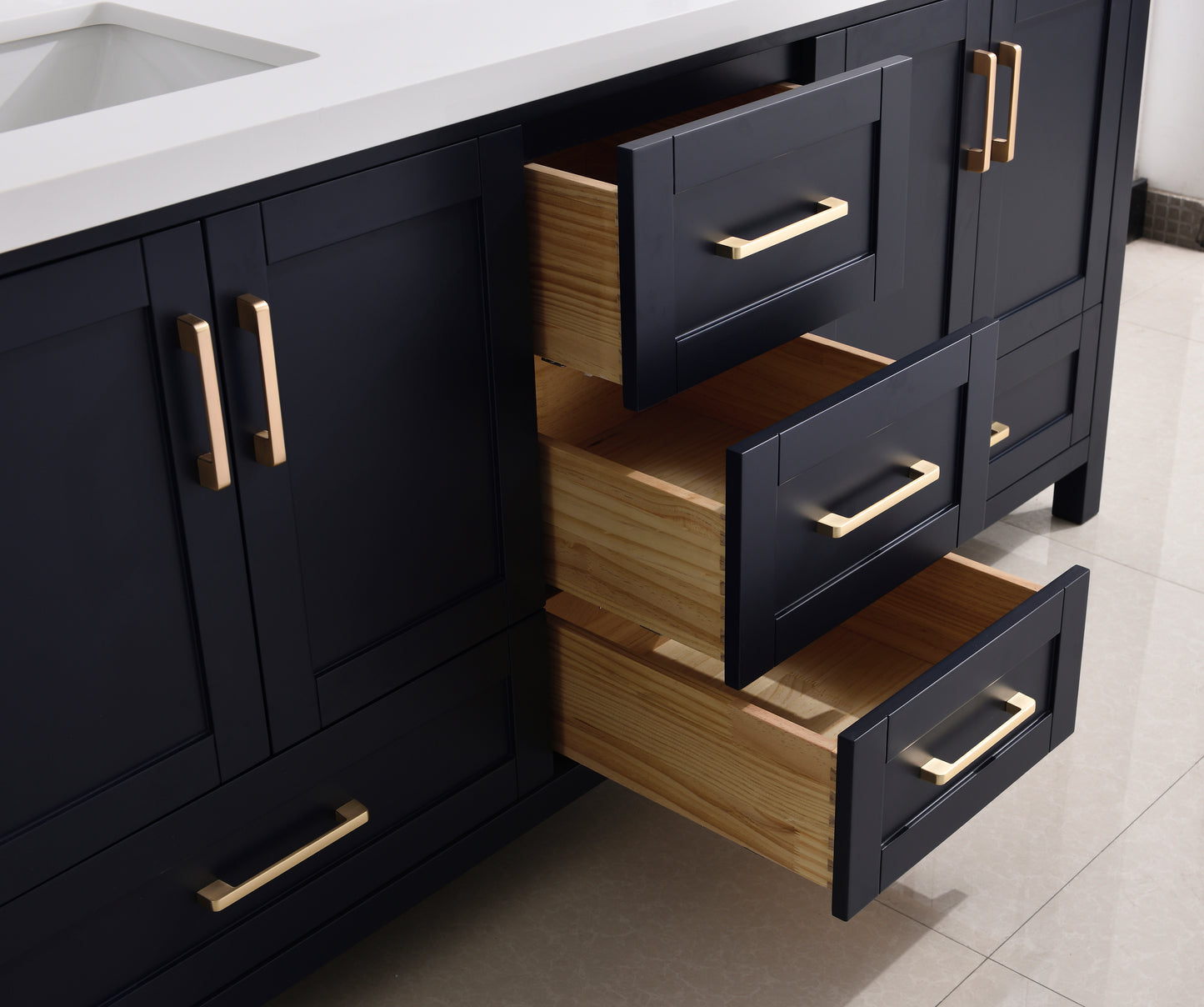 Serenity 72" Solid Wood Classic Bathroom Vanity