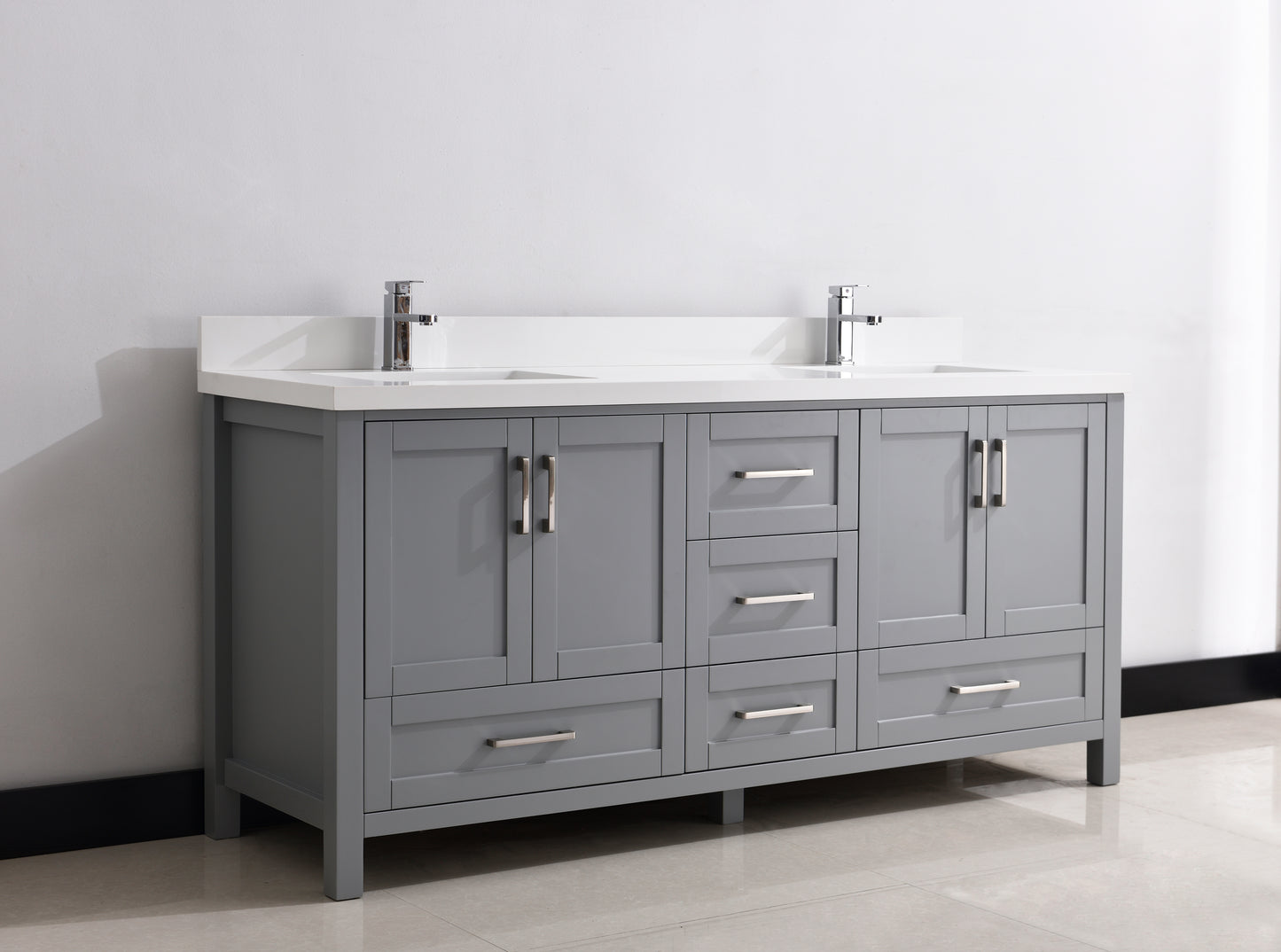 Serenity 72" Solid Wood Classic Bathroom Vanity
