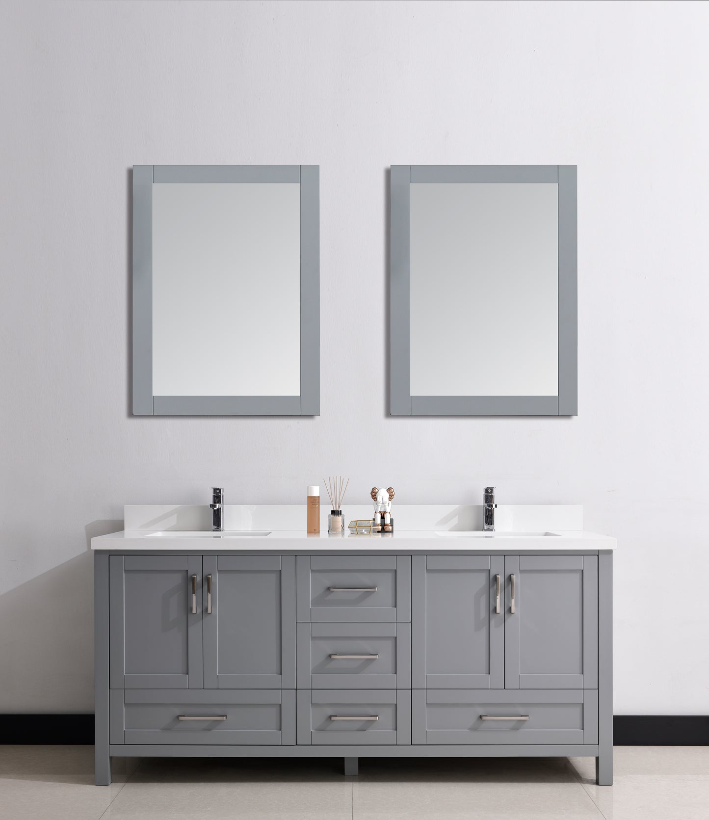 Serenity 72" Solid Wood Classic Bathroom Vanity