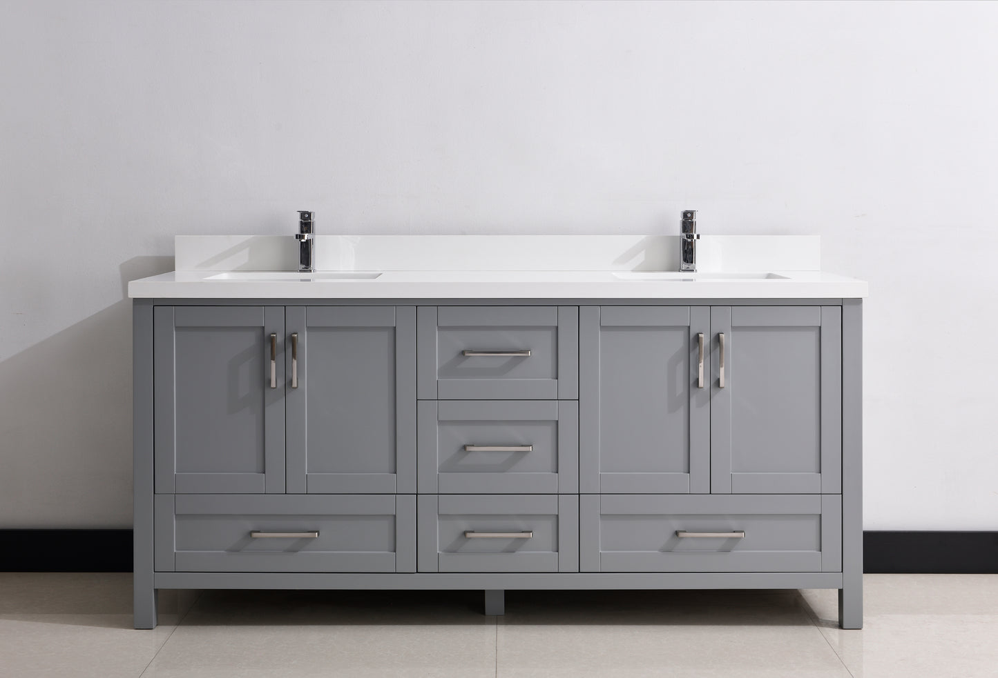 Serenity 72" Solid Wood Classic Bathroom Vanity