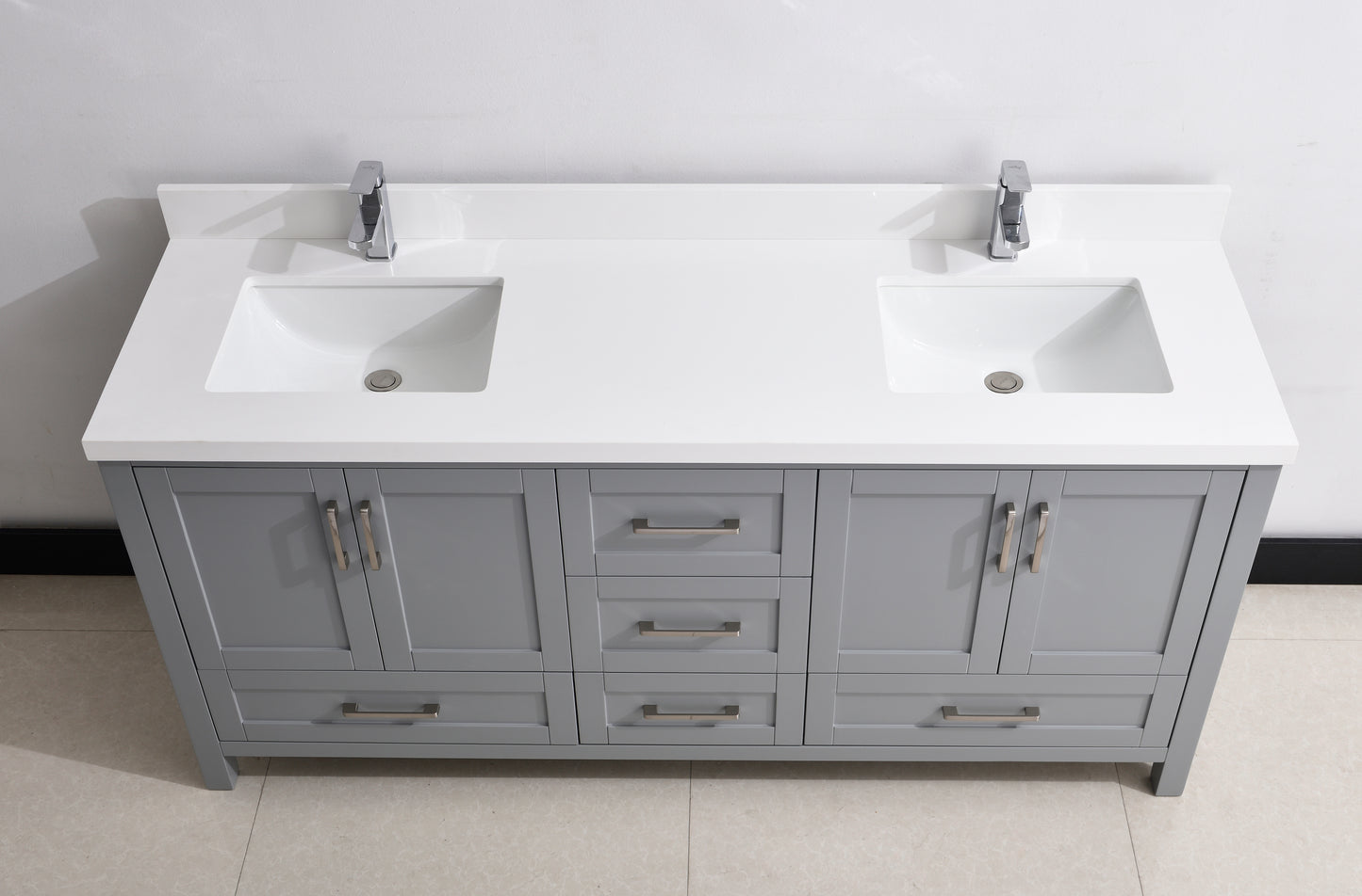 Serenity 72" Solid Wood Classic Bathroom Vanity