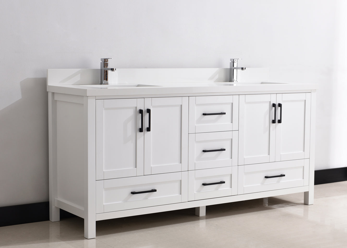 Serenity 72" Solid Wood Classic Bathroom Vanity