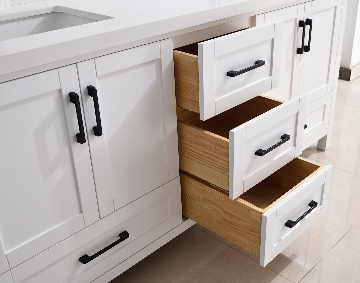 Serenity 72" Solid Wood Classic Bathroom Vanity