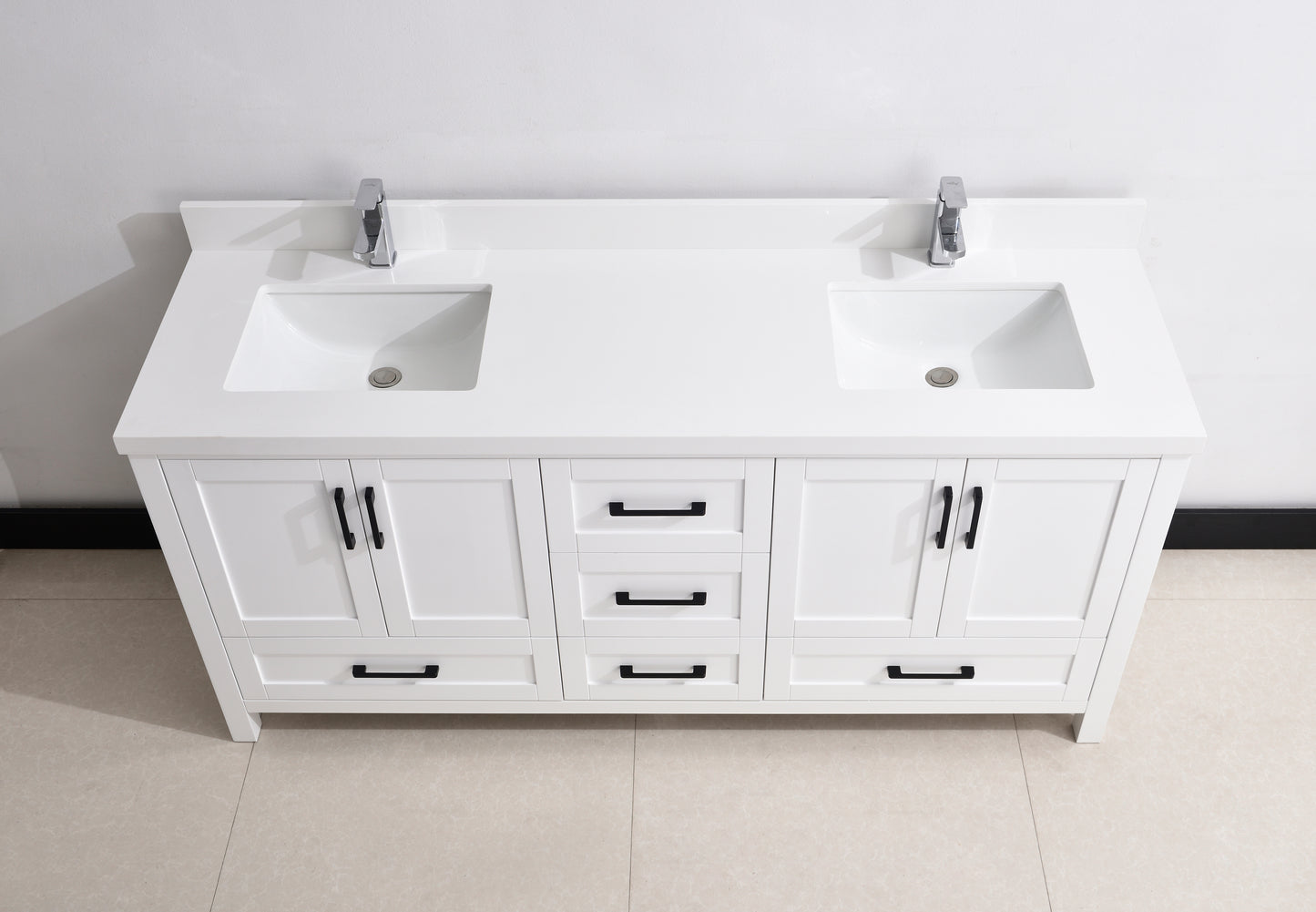 Serenity 72" Solid Wood Classic Bathroom Vanity