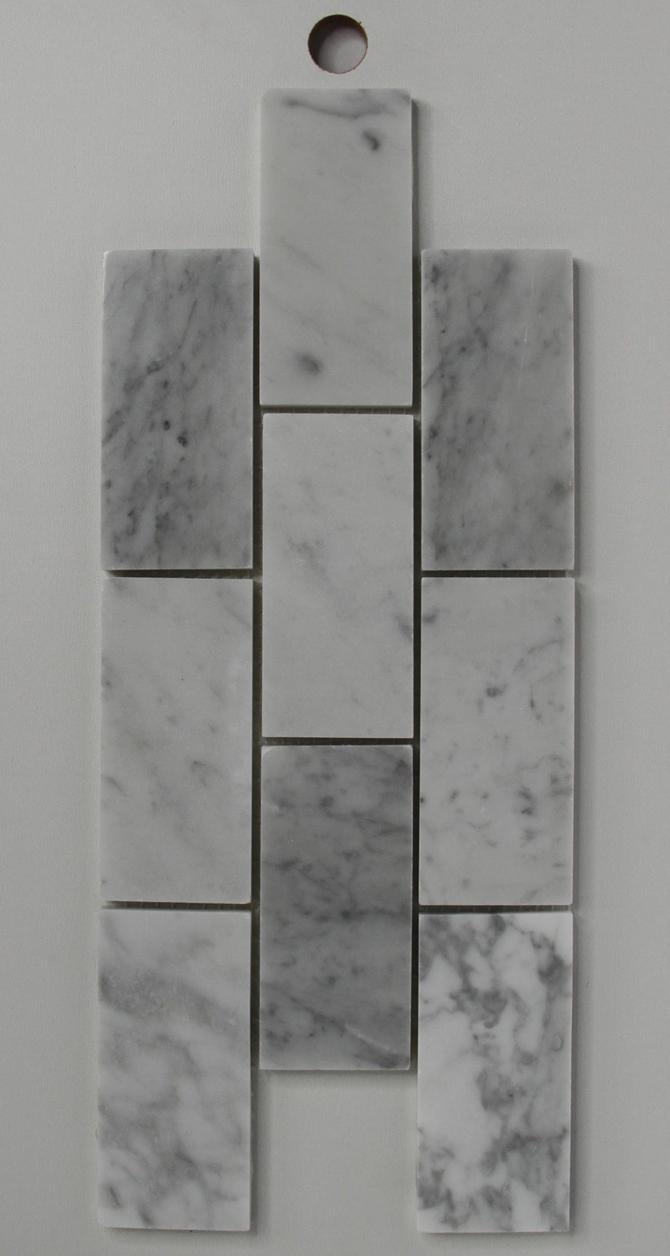 Brick Design Bianco Carrara