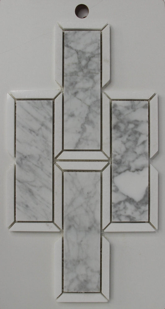 Big Rectangle Bianco Carrara