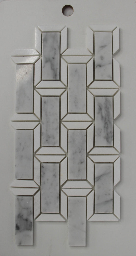 Small Rectangle Bianco Carrara