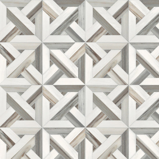 PAS 27-1 Equador Woodline Vein Cut Dolomite Polised, Honed Marble Waterjet Mosaic