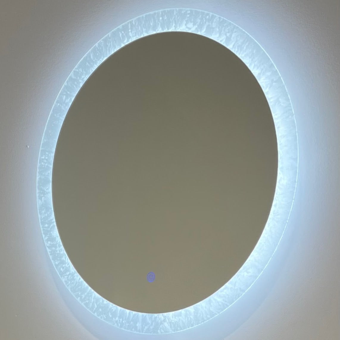 LED Bathroom Vanity Mirror Frosted Round