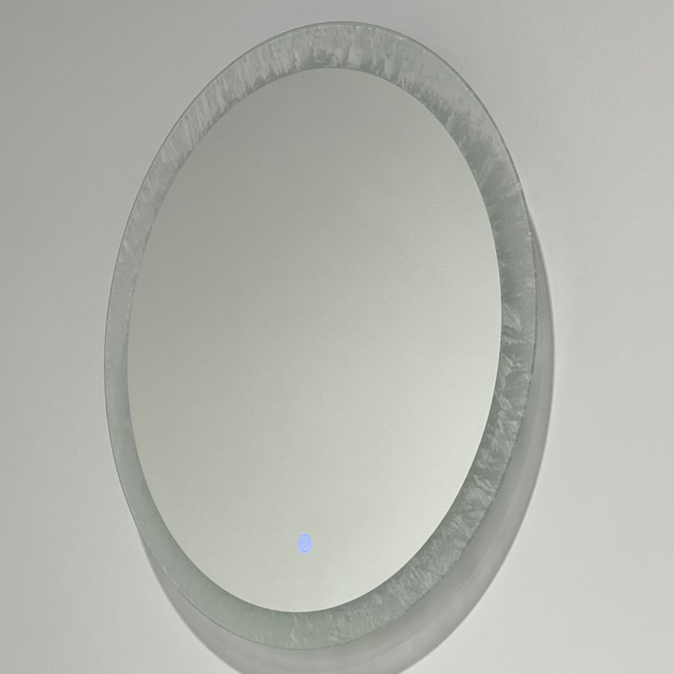 LED Bathroom Vanity Mirror Frosted Round