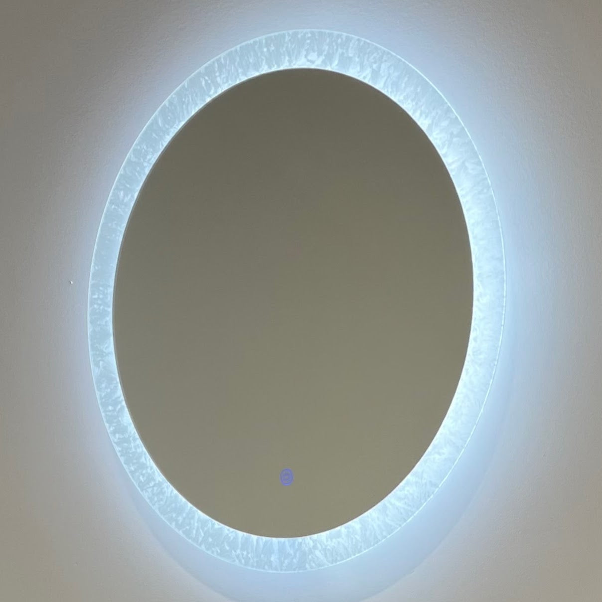 LED Bathroom Vanity Mirror Frosted Round