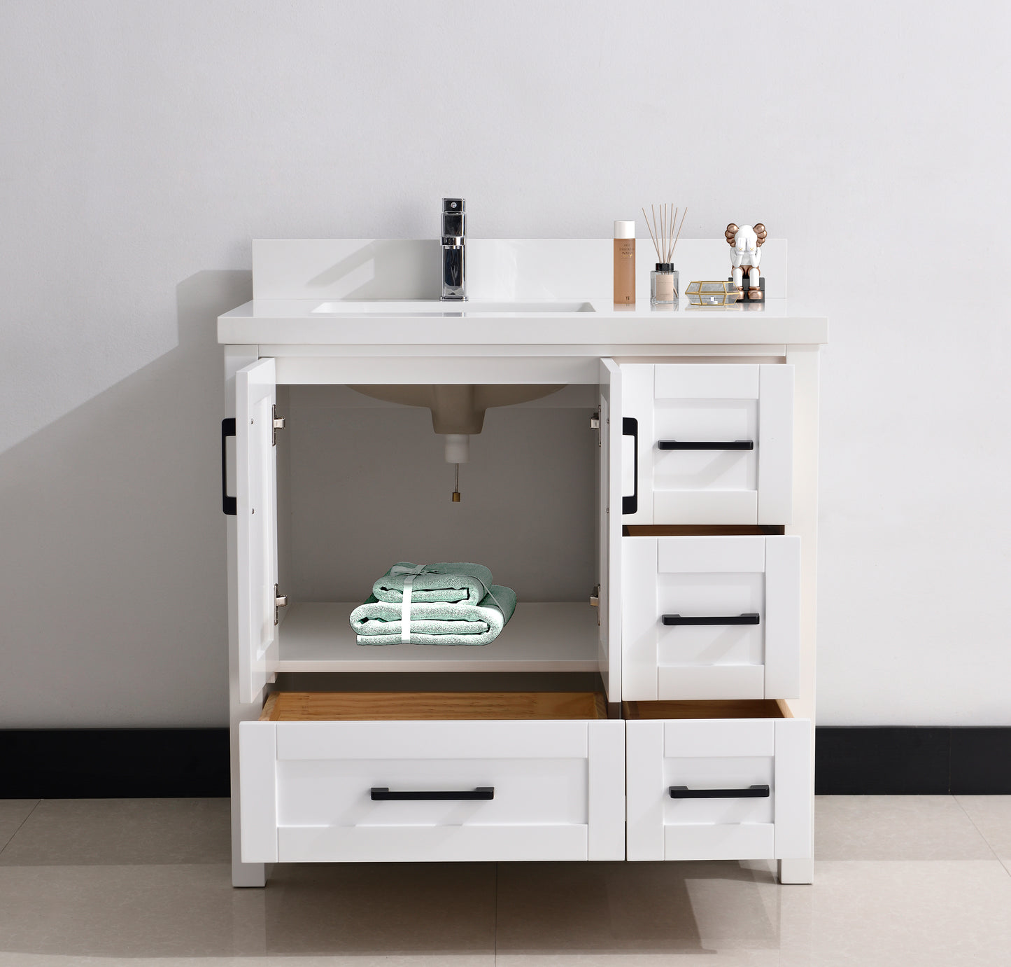 Serenity 36" Solid Wood Classic Bathroom Vanity