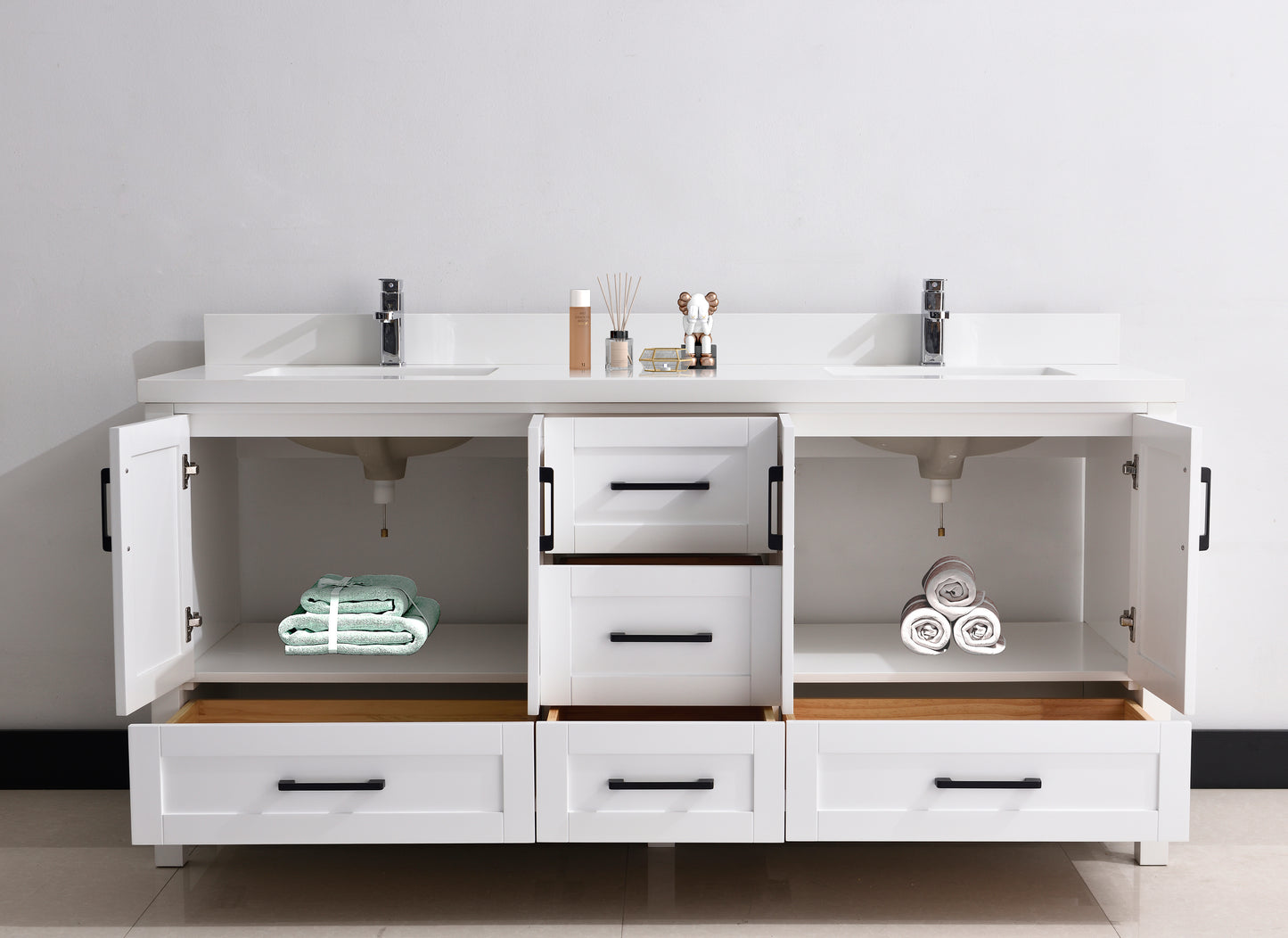 Serenity 72" Solid Wood Classic Bathroom Vanity